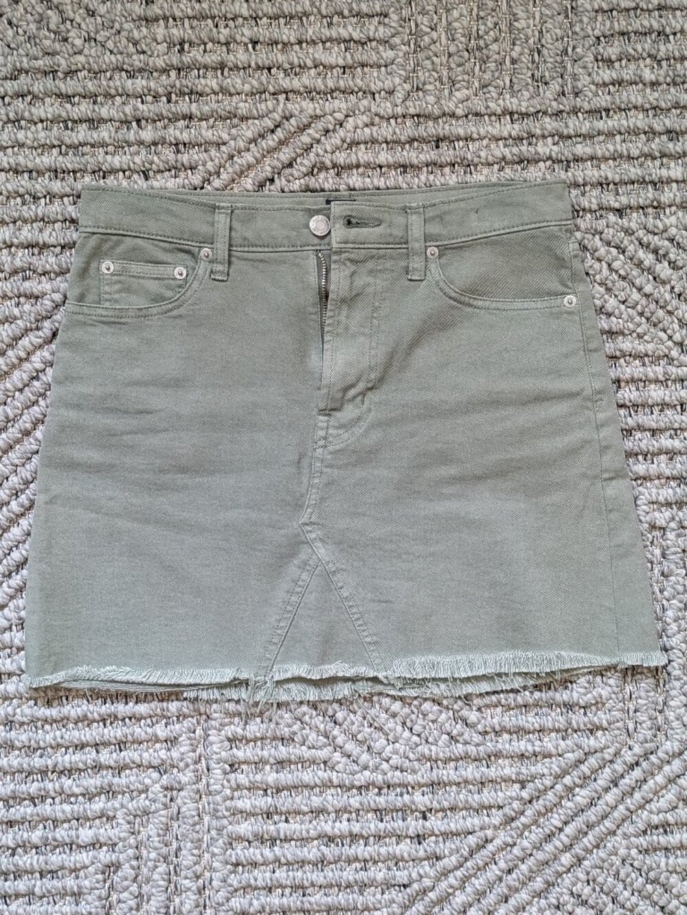 GAP High Rise Denim Mini Skirt
